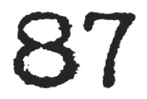87 grados